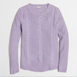 NWOT JCrew Factory Popcorn Cable Sweater